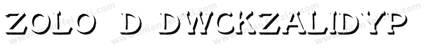 ZOLO 3D dWCKzALIdyp字体转换